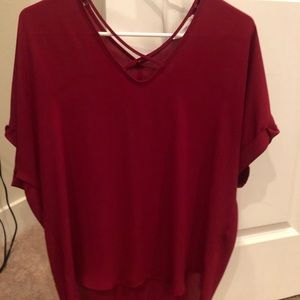 Short sleeve sheer shirt